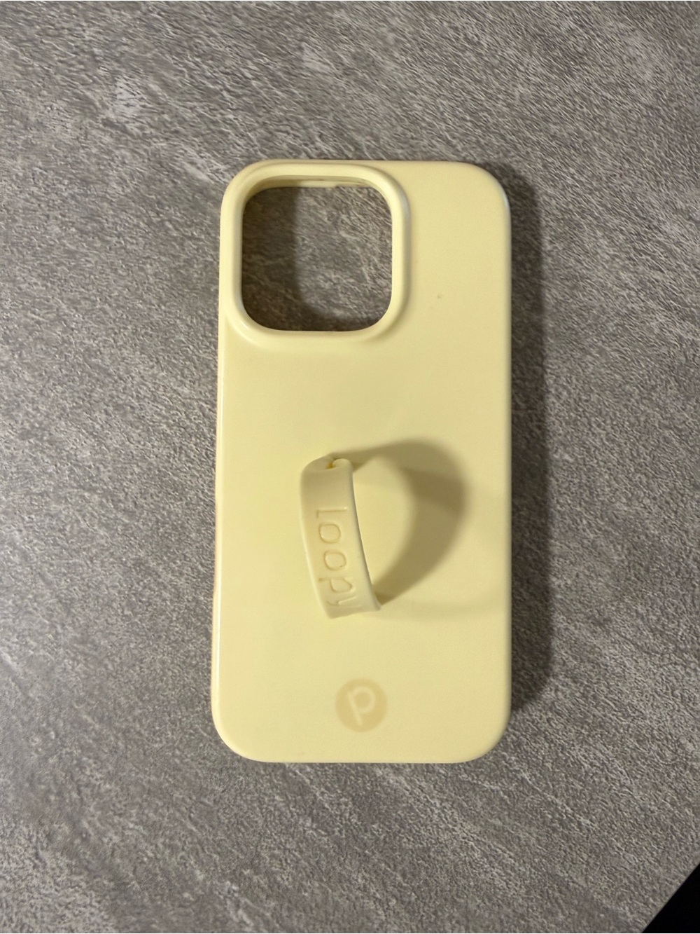 Butter yellow loopy case iPhone 16 pro